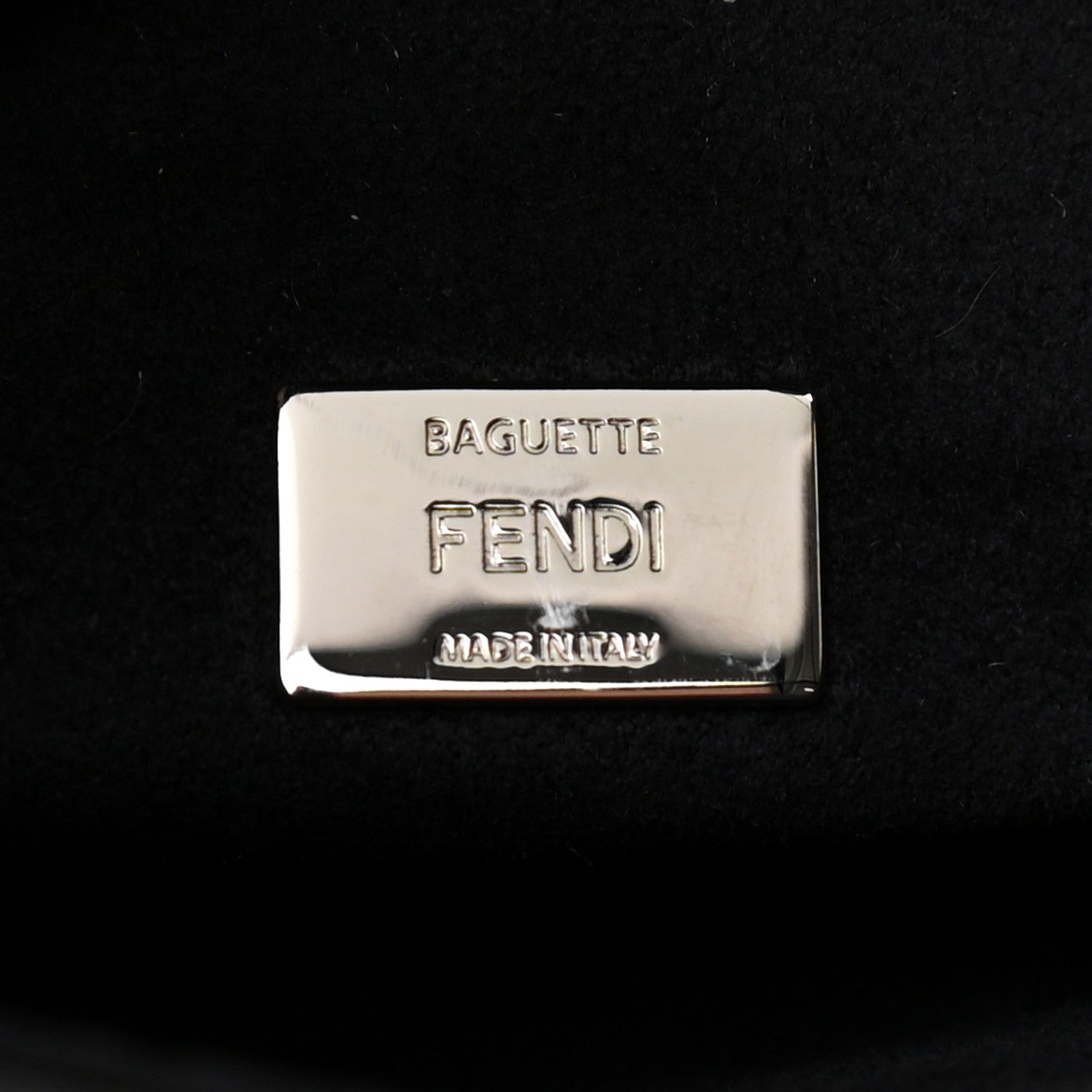 Fendi Shiny Nappa Rabbit Fur Crystal Flowerland Micro Buggie Baguette Black Mojito Multicolor 8 of 13