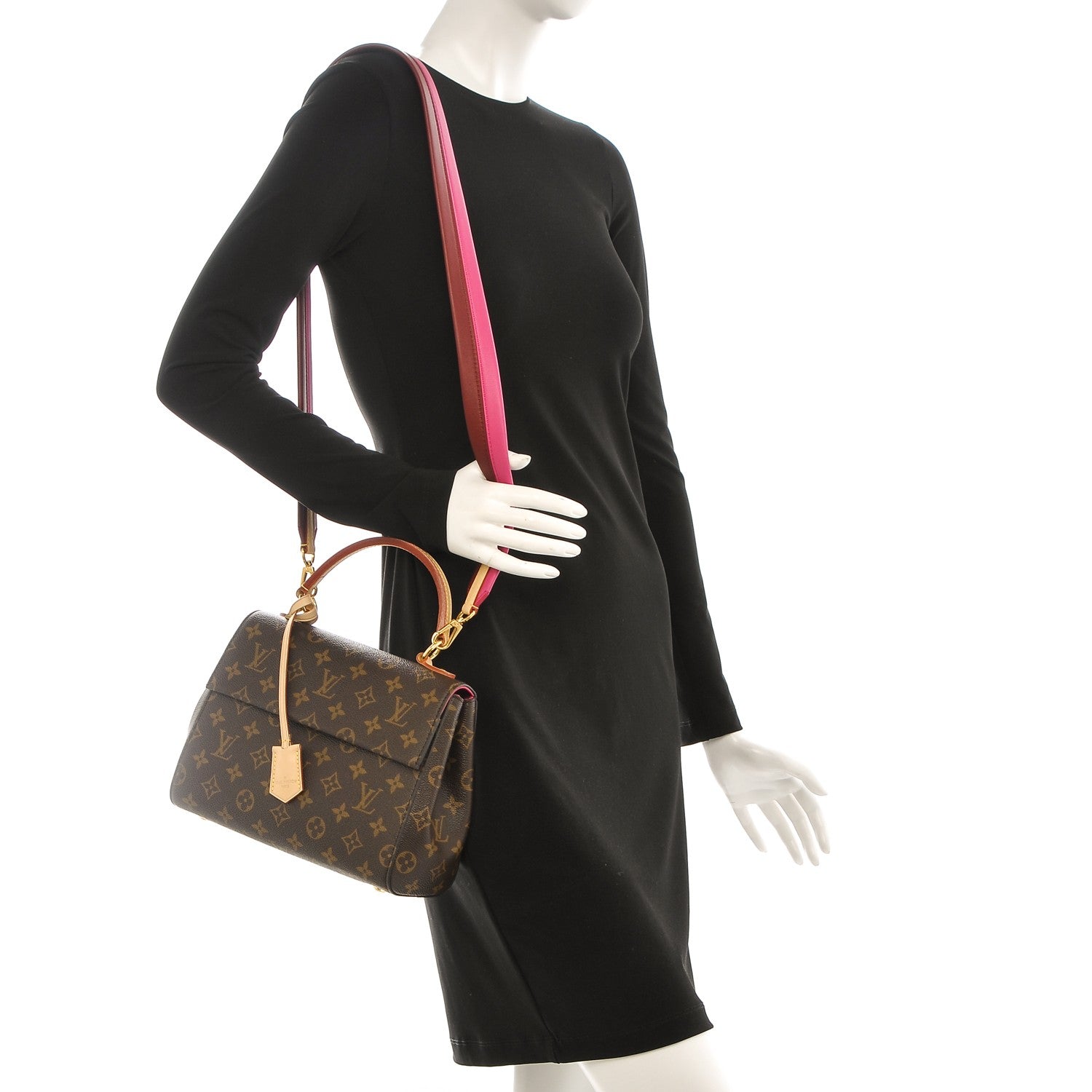 Louis Vuitton Monogram Cluny BB Bordeaux Fuchsia 2 of 7