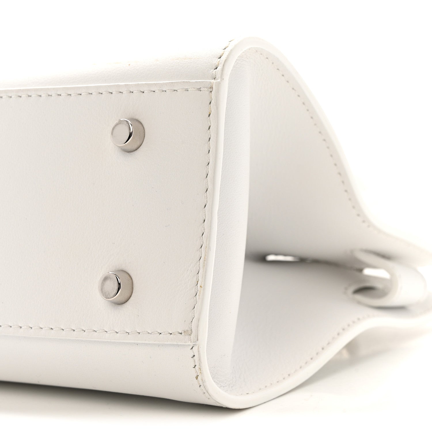 Versace Calfskin Medusa '95 Tote Bag White 9 of 12