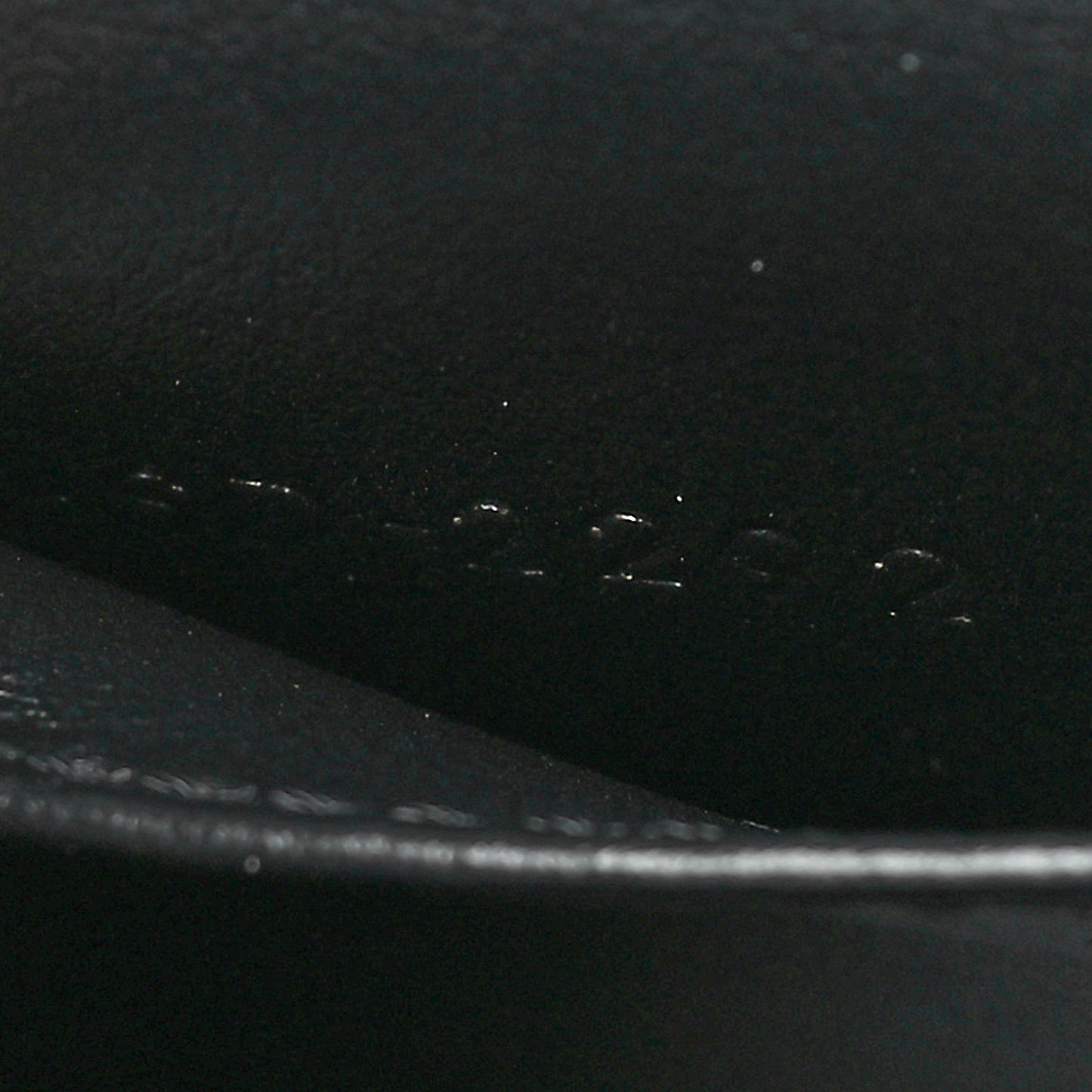 Sequin Calfskin Mini Triomphe Black