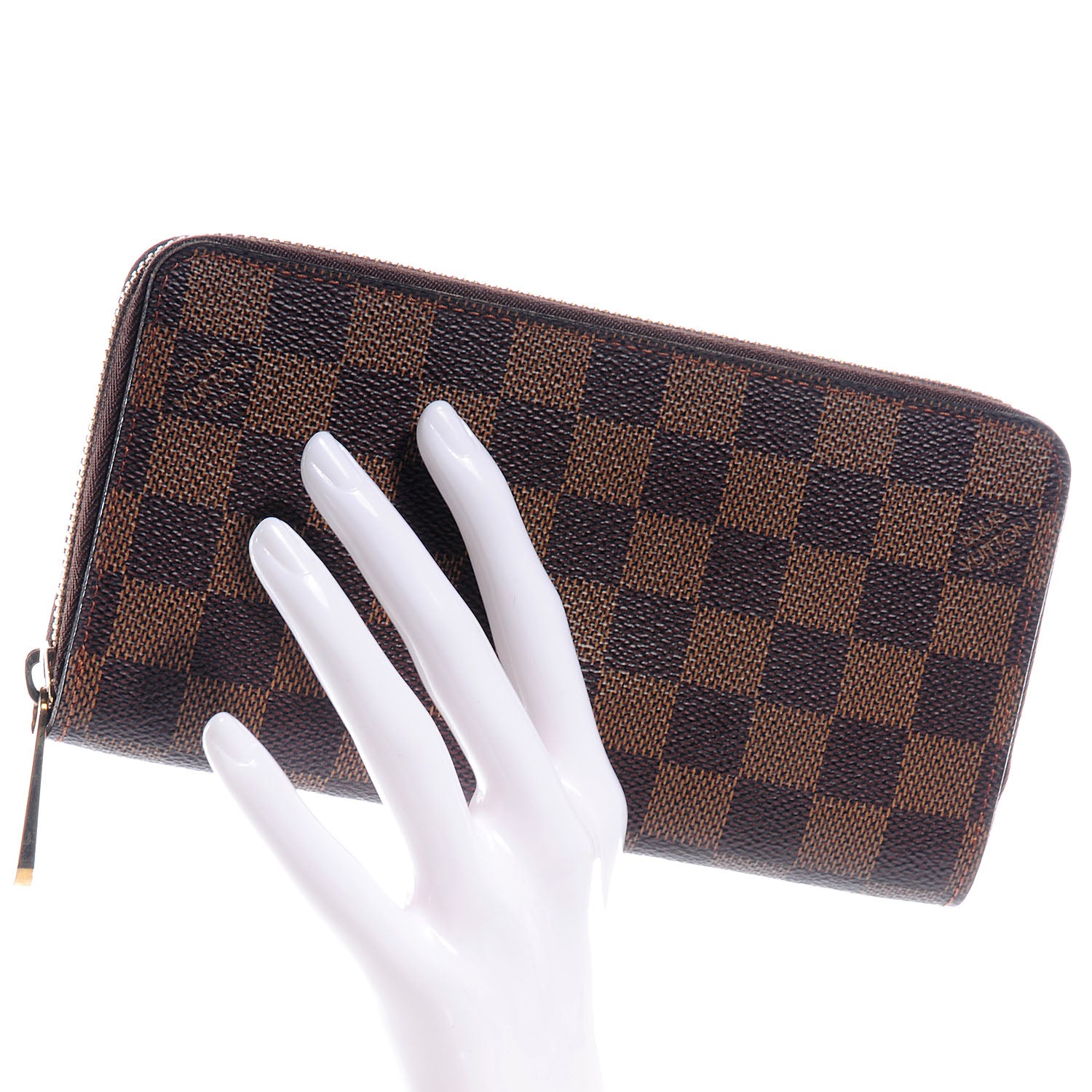 Louis Vuitton Damier Ebene Zippy Wallet 2 of 7