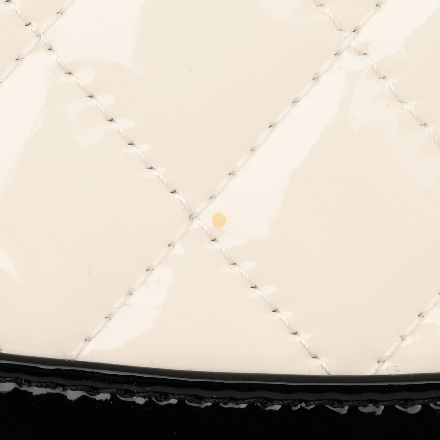 Chanel Patent Calfskin Quilted Mini 31 Shopping Bag White Black 11 of 11