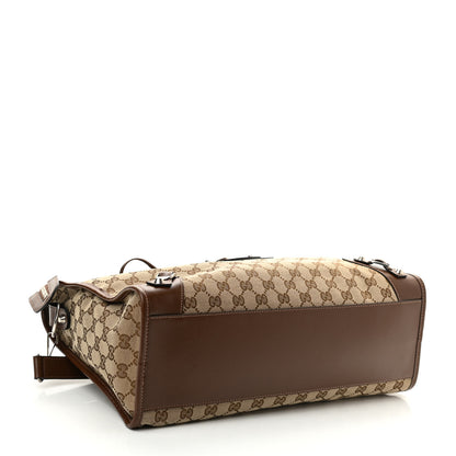 Balenciaga X GUCCI GG Monogram Azalea Calfskin Neo Classic Silver Hardware Medium City Beige Ebony Brown Sugar 4 of 10