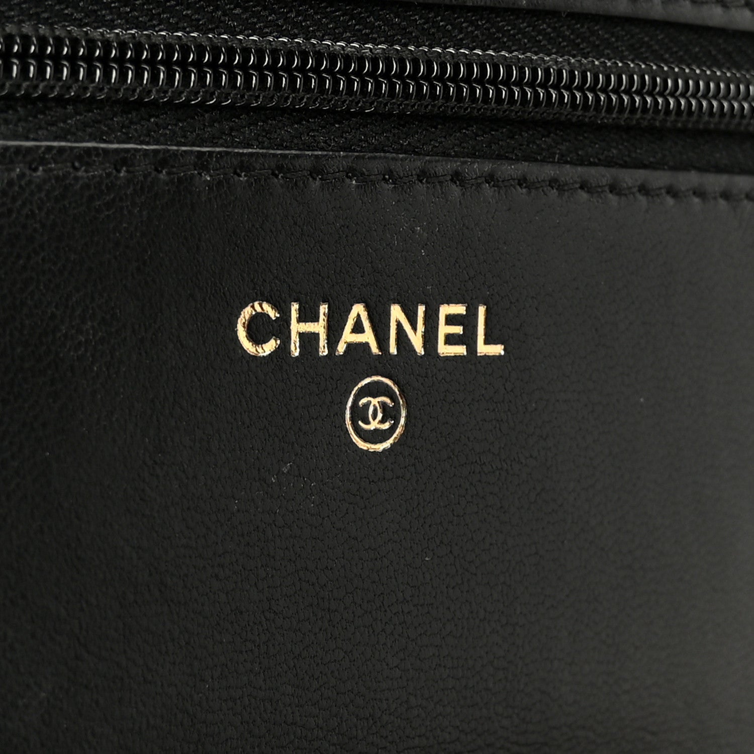 Chanel Lambskin Quilted Wallet On Chain WOC Black 6 of 13