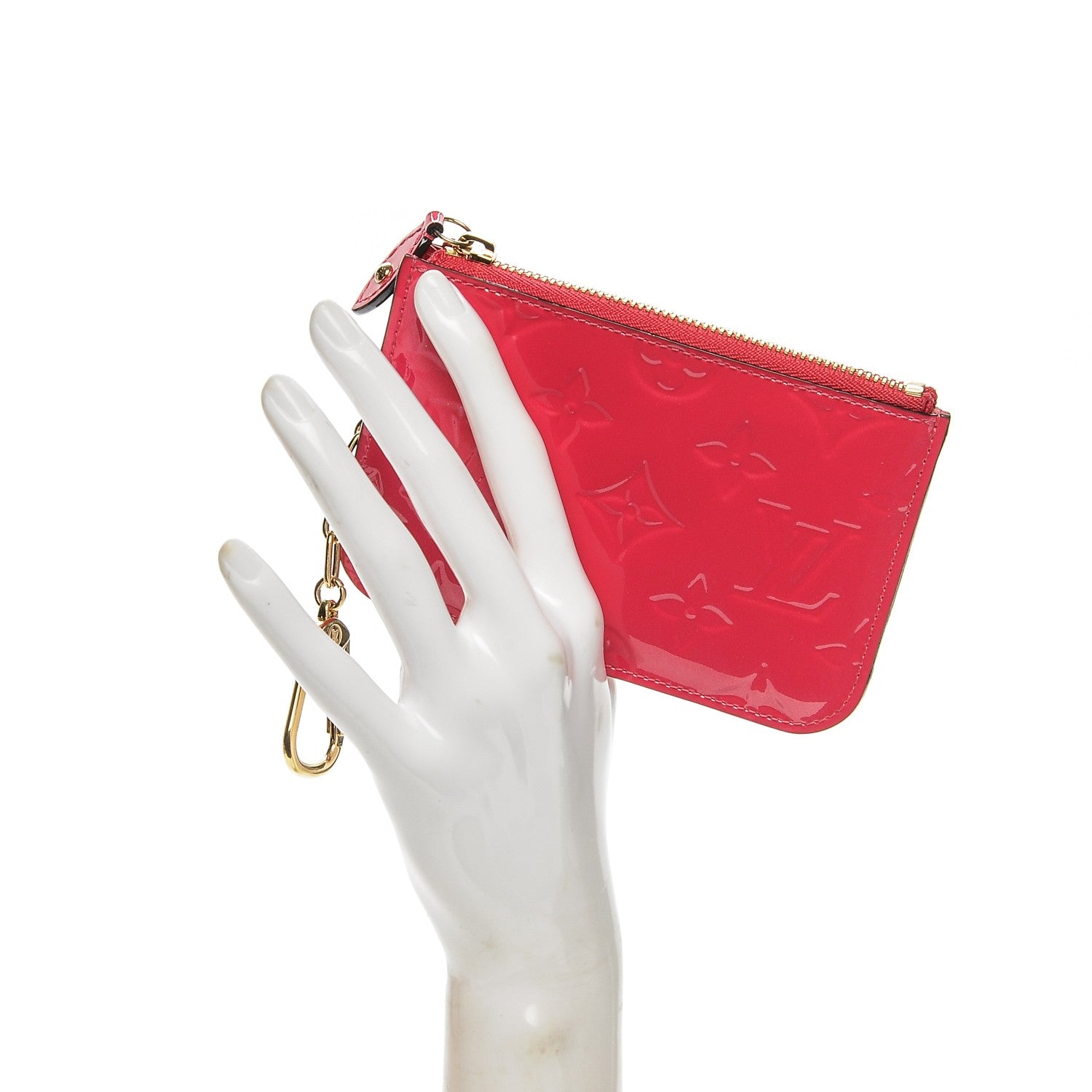 Louis Vuitton Vernis Key Pouch Hot Pink 2 of 6