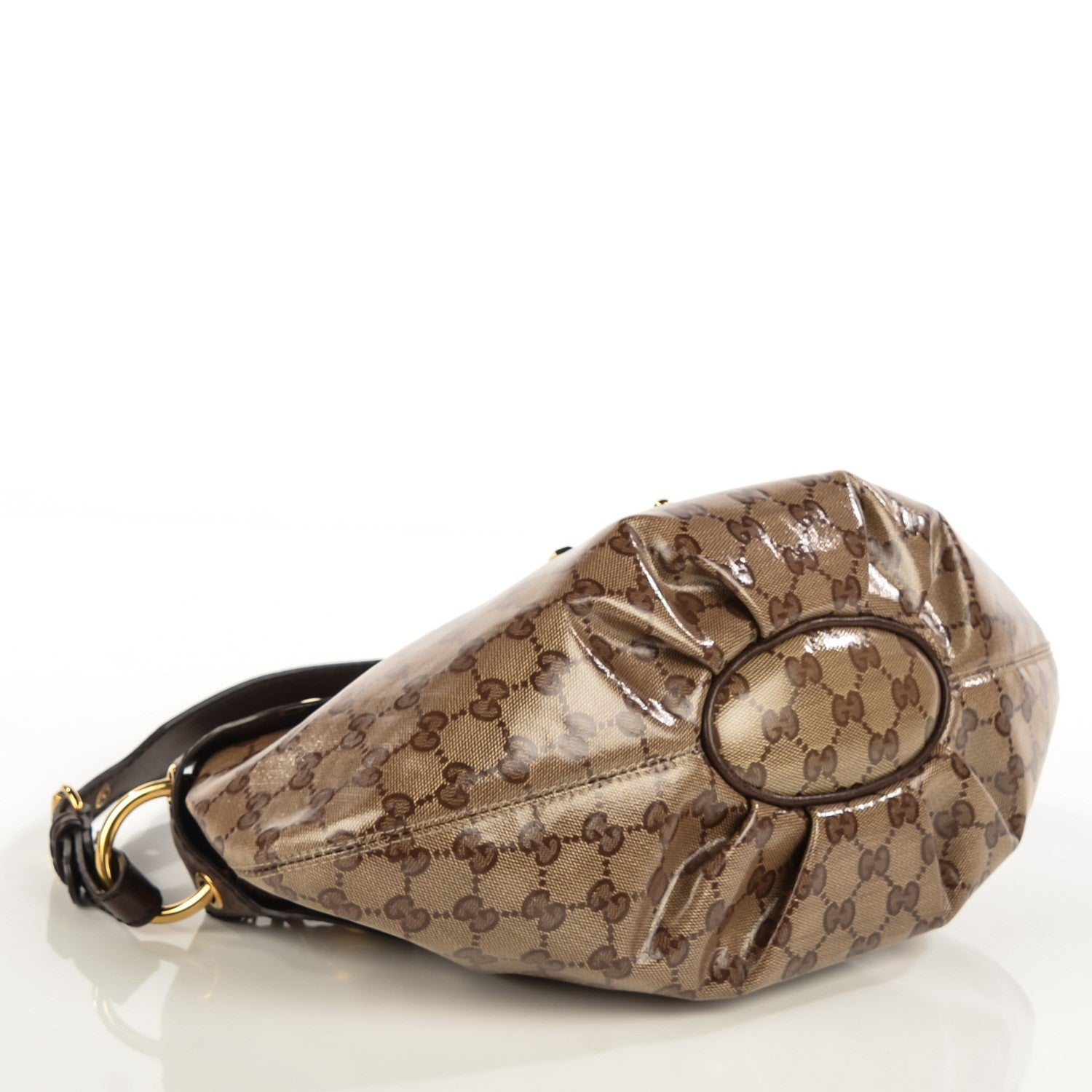 Gucci Crystal Monogram Babouska Hobo Brown 4 of 7