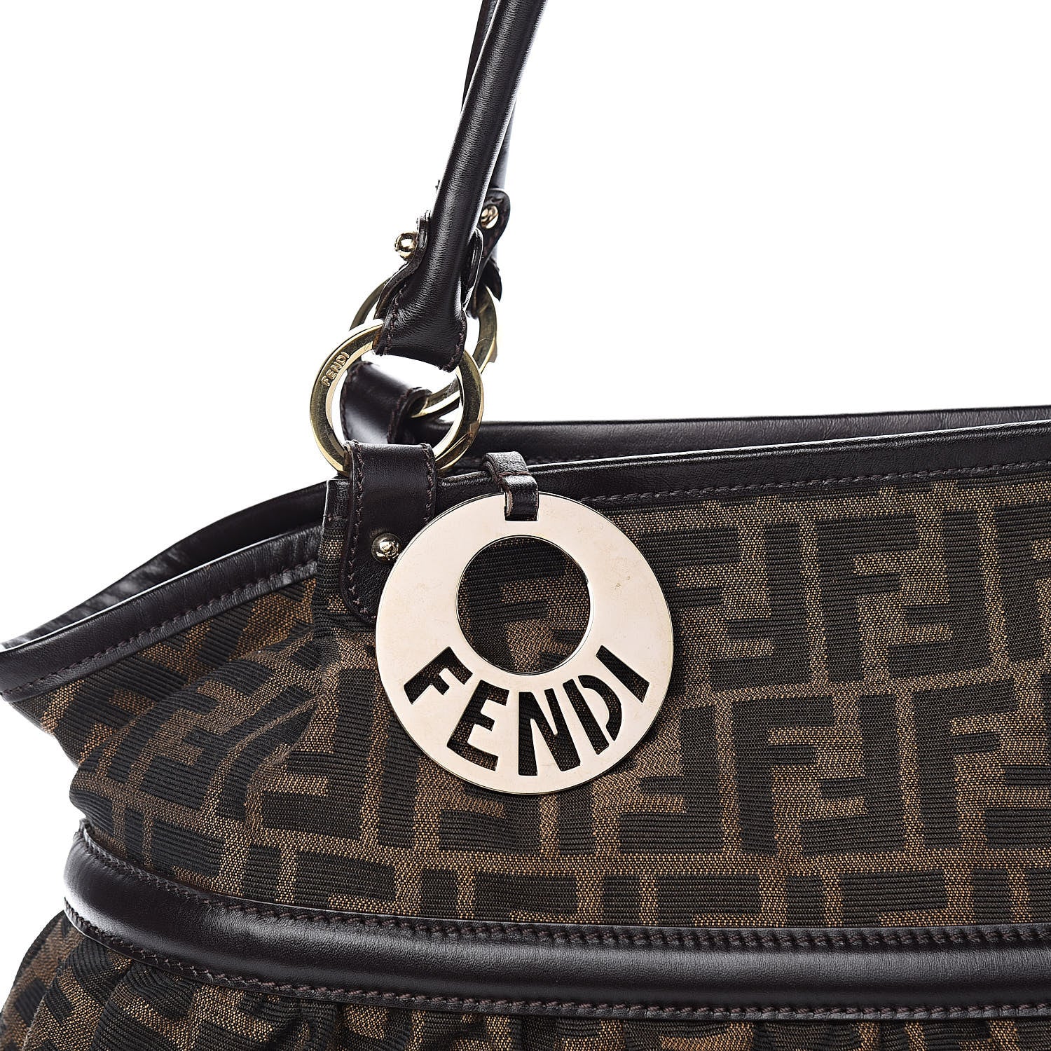 Fendi Zucca Large Chef Shopper Tote Tobacco 9 of 9