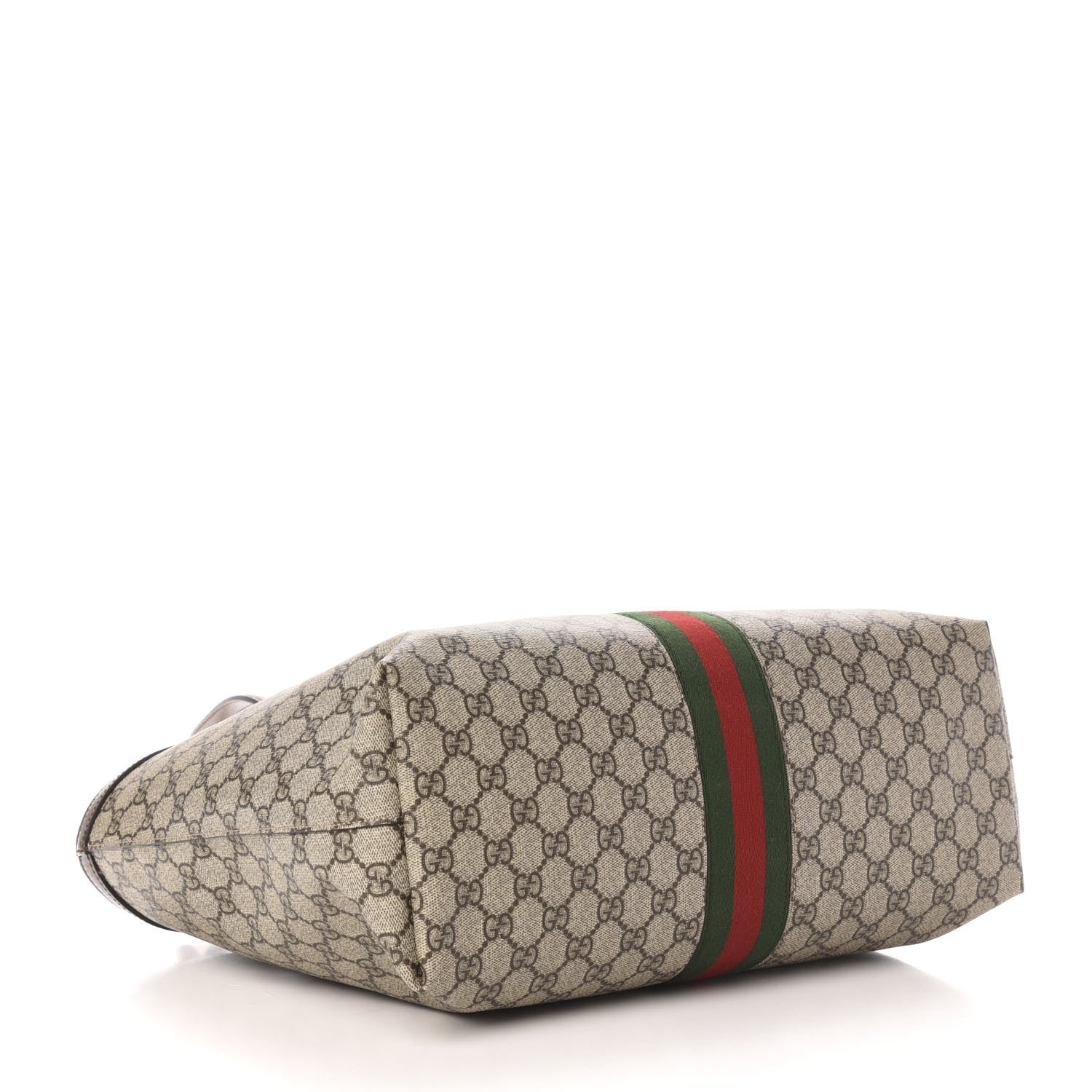 Gucci GG Supreme Monogram Medium Ophidia Shopping Tote Brown 4 of 12