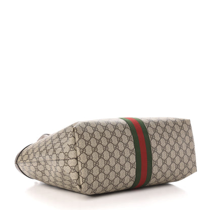 Gucci GG Supreme Monogram Medium Ophidia Shopping Tote Brown 4 of 12
