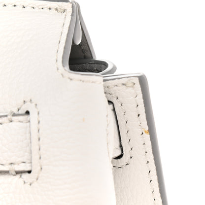 MCM Grained Calfskin Medium Milla Convertible Backpack White Flake 14 of 14