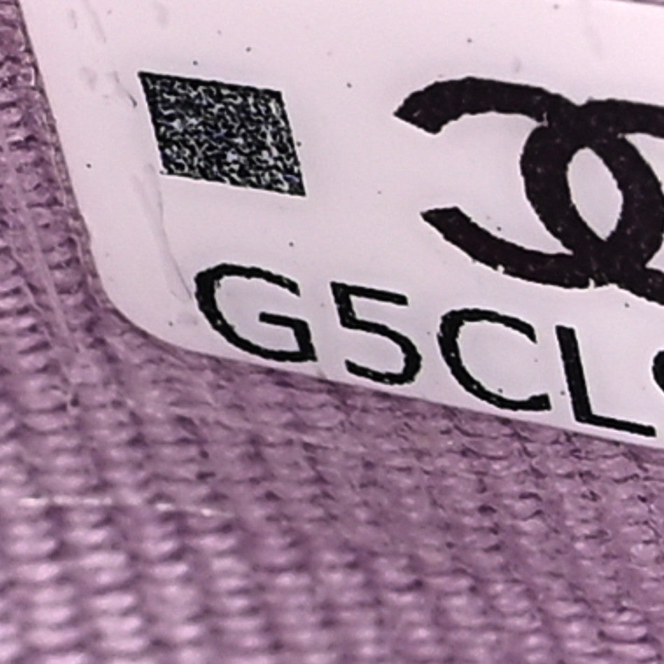 Chanel Shiny Goatskin Quilted Chanel 19 Flap Card Holder Light Purple 7 of 8