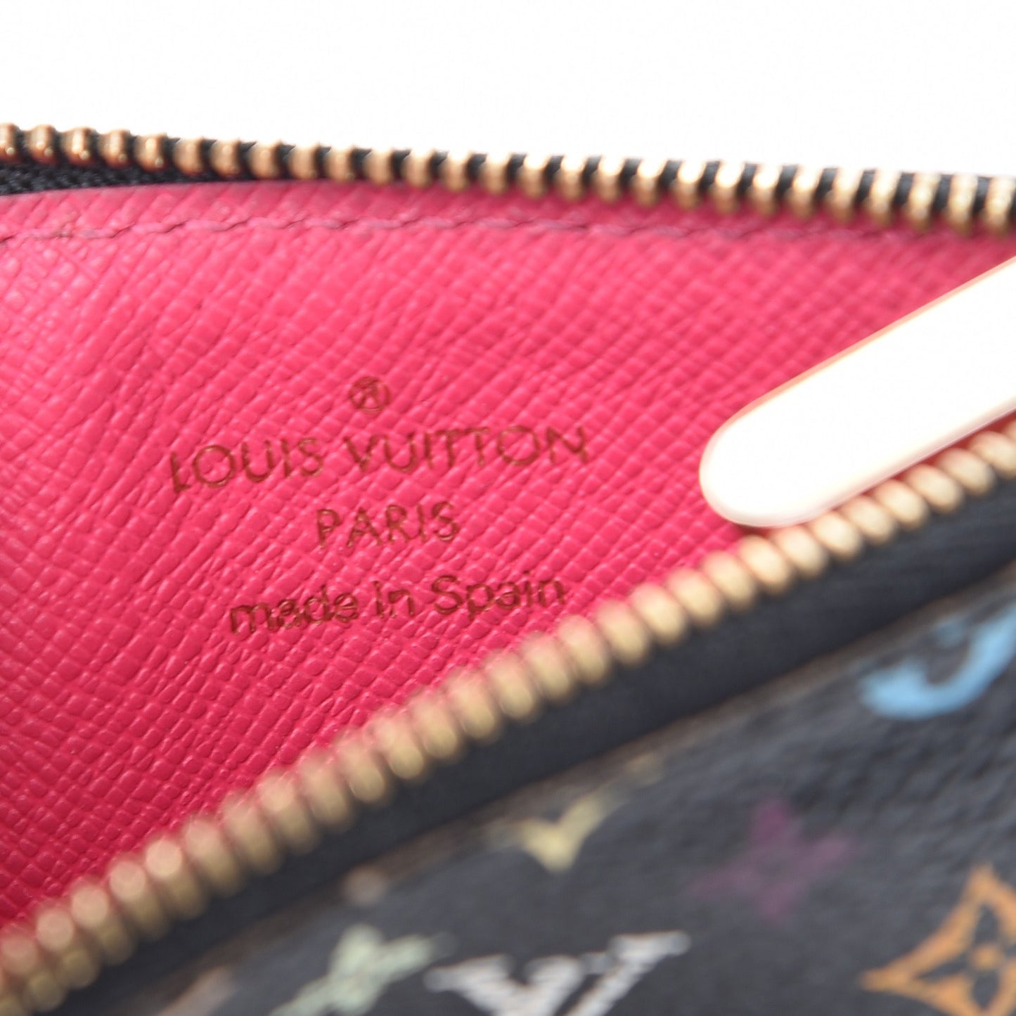 Monogram Multicolor Key Pouch Black Grenade
