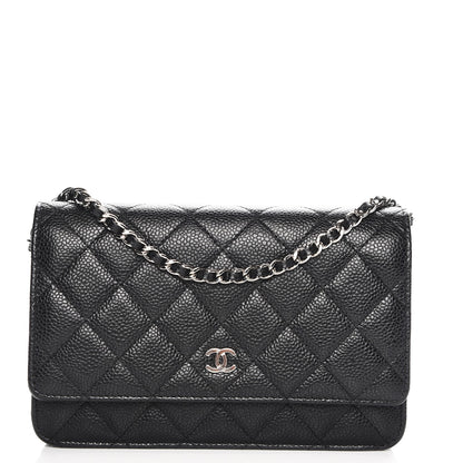 Chanel Caviar Quilted Wallet On Chain WOC Black 1 of 8