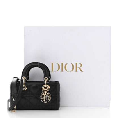 Christian Dior Lambskin Cannage Micro Lady D-Joy Black 11 of 11