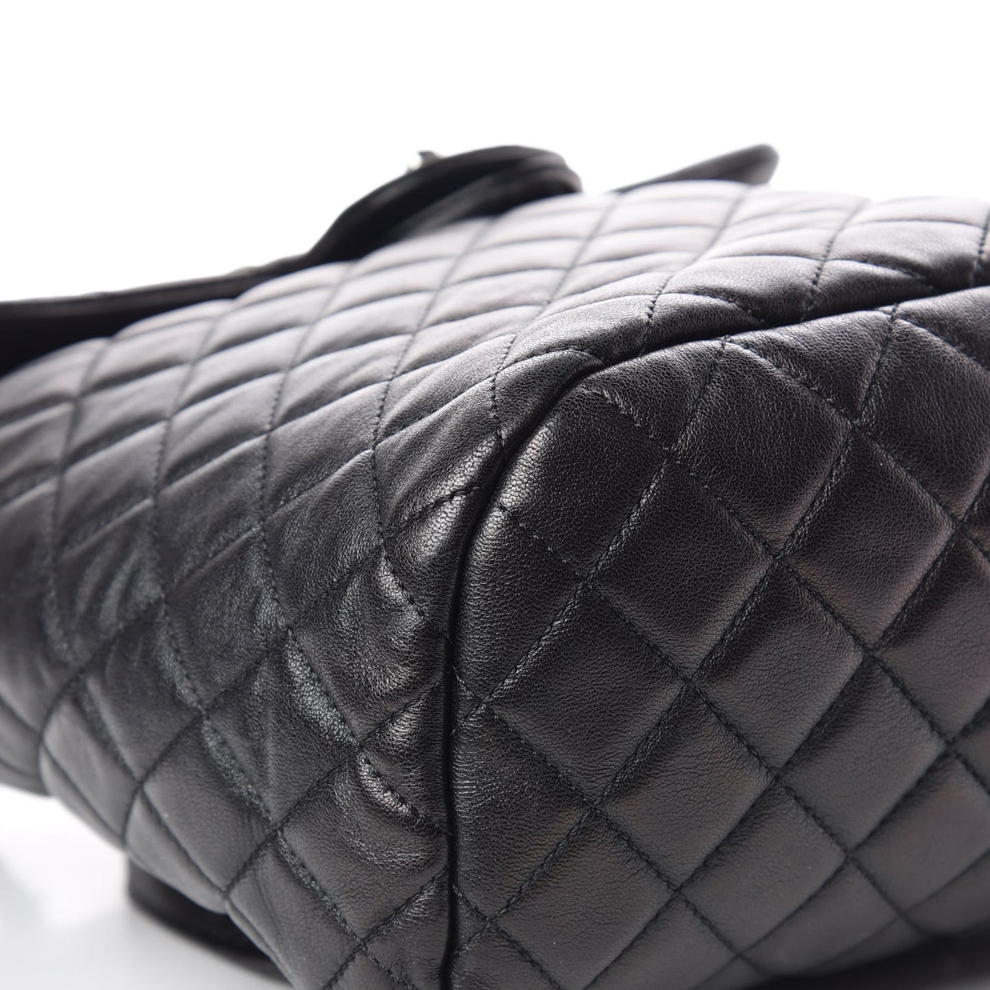 Calfskin Quilted Small Urban Spirit Backpack Black