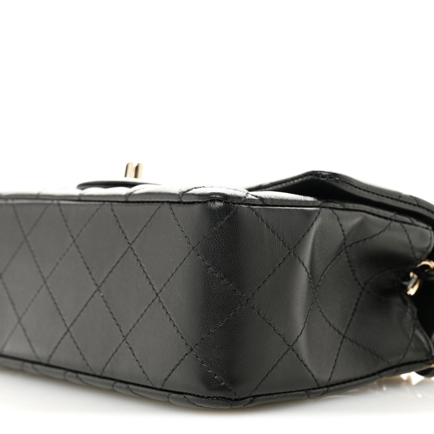 Chanel Lambskin Quilted Mini Rectangular Flap Black 10 of 11