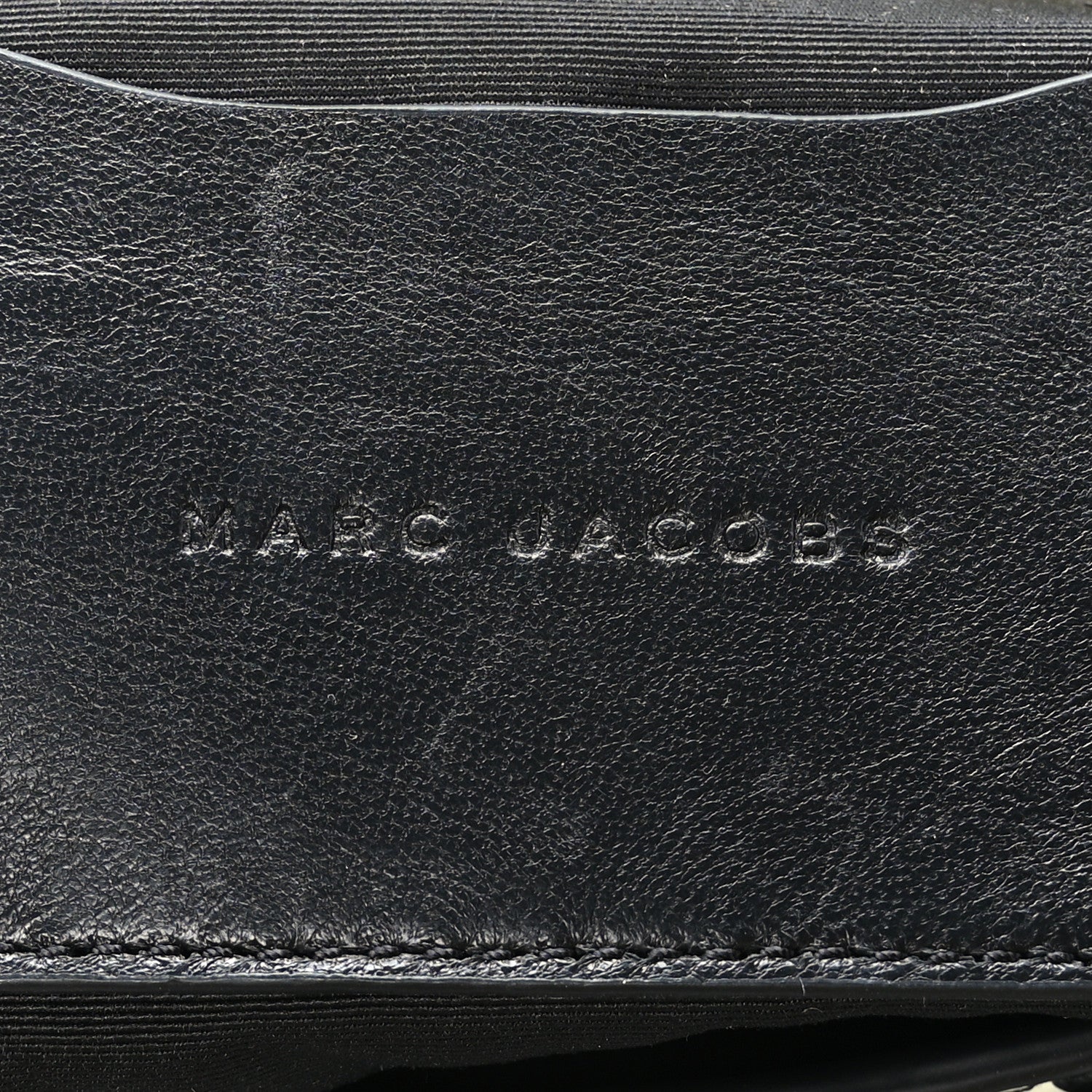 Marc Jacobs Calfskin The Monogram J Marc Shoulder Bag Black White 6 of 9