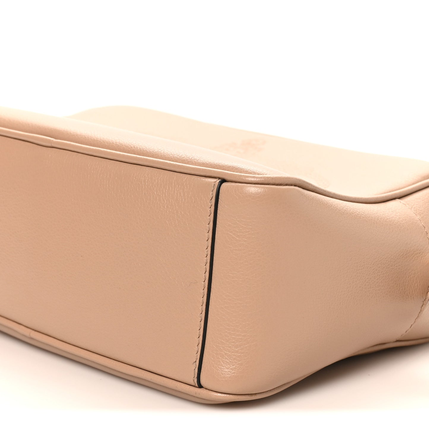 Glace Calfskin Embossed Logo Crossbody Cammeo