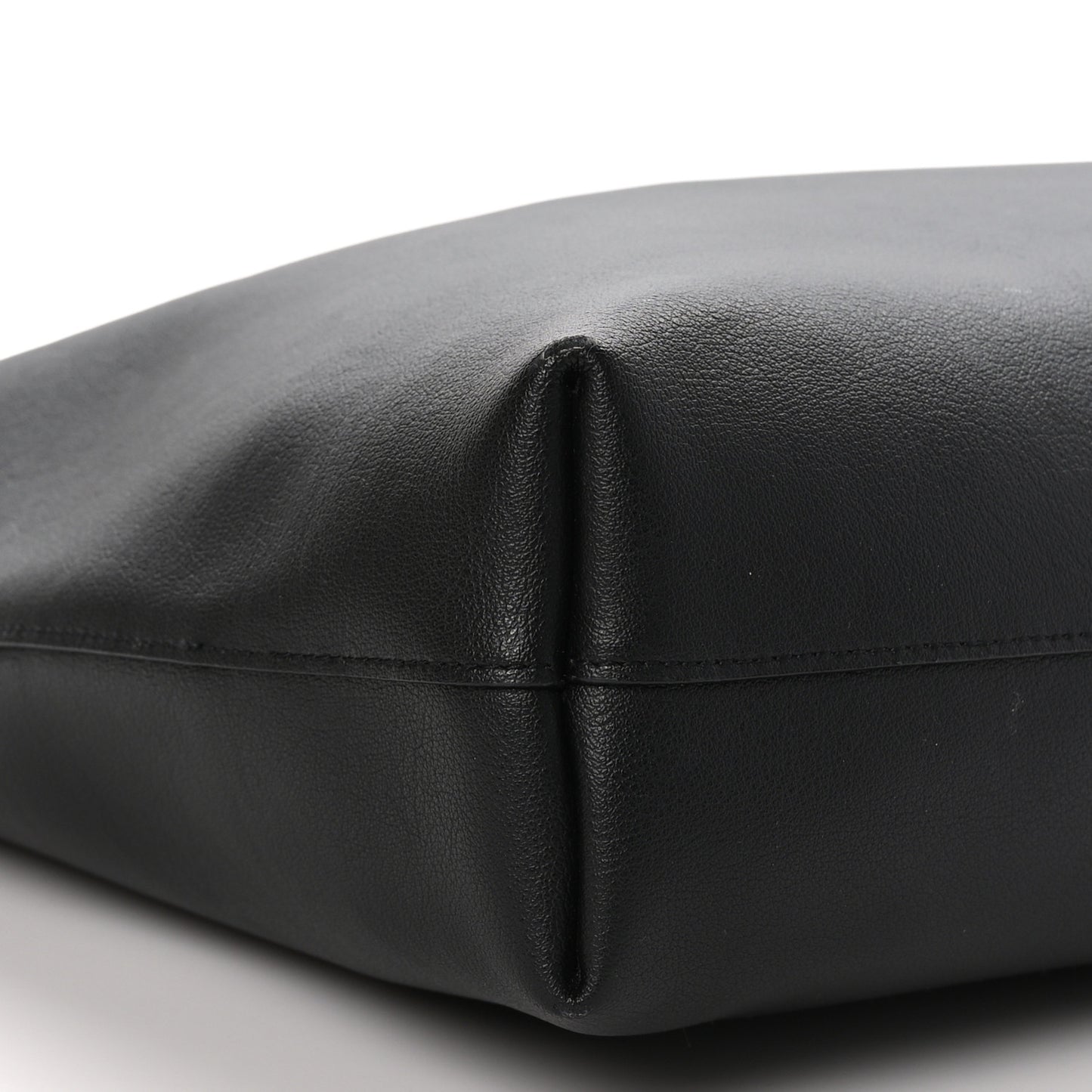 Calfskin North-South Shopping Tote Black