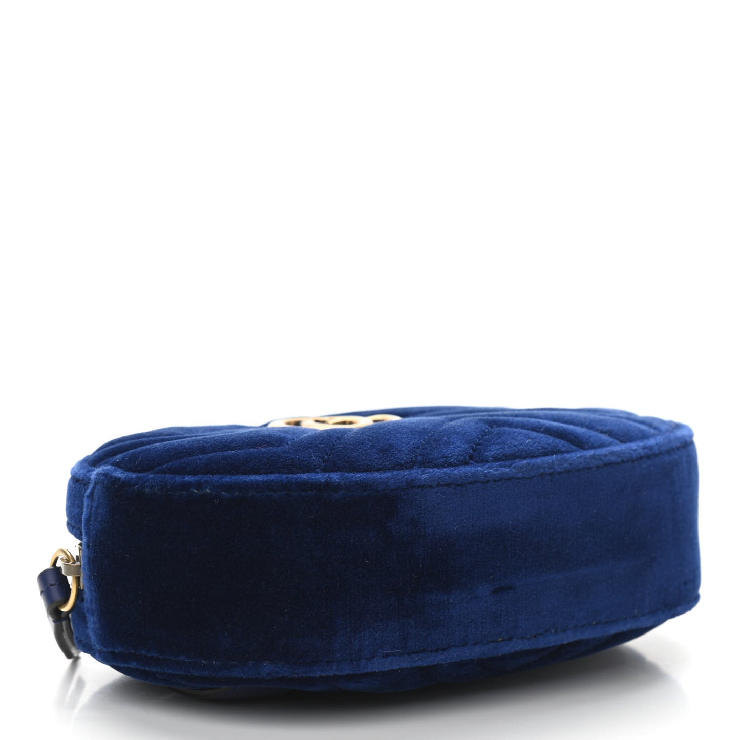 Velvet Matelasse GG Marmont Belt Bag 85 34 Cobalt Blue