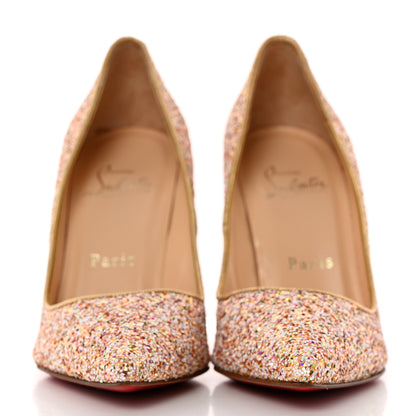 Christian Louboutin Glitter Pigalle Follies Dragonfly 85 Pumps 35 Pompadour 2 of 10