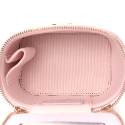 Chanel Caviar Quilted Mini Vanity Case With Chain Light Pink 5 of 10