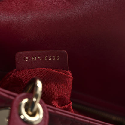 Christian Dior Lambskin Cannage Small My ABCDior Lady Dior Red 7 of 12