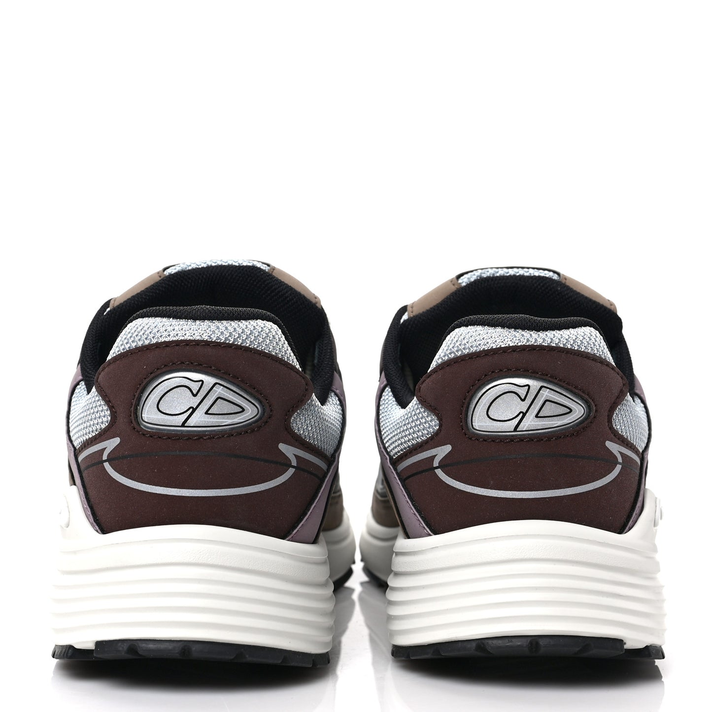 Technical Mesh Calfskin Mens B30 Sneakers 40 Brown