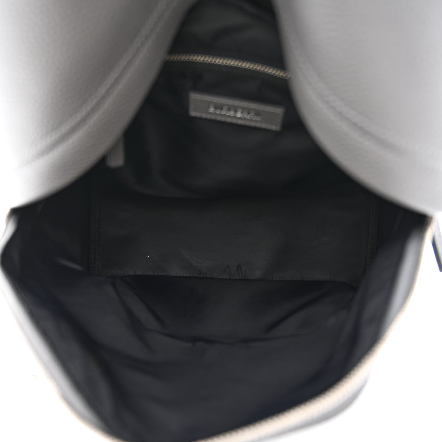 Burberry Calfskin Logo Embossed Backpack Charcoal Grey 5 of 12