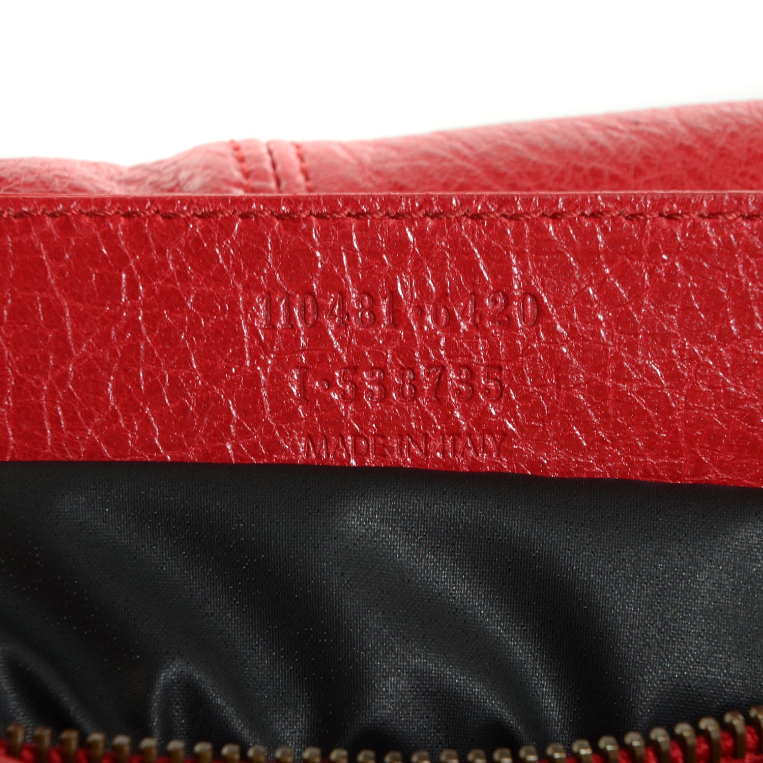 Balenciaga Agneau Porte Toilette Makeup Clutch Rouge Cardinal 7 of 10