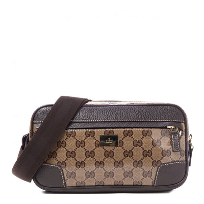 Gucci Crystal Monogram Belt Bag Brown 1 of 9