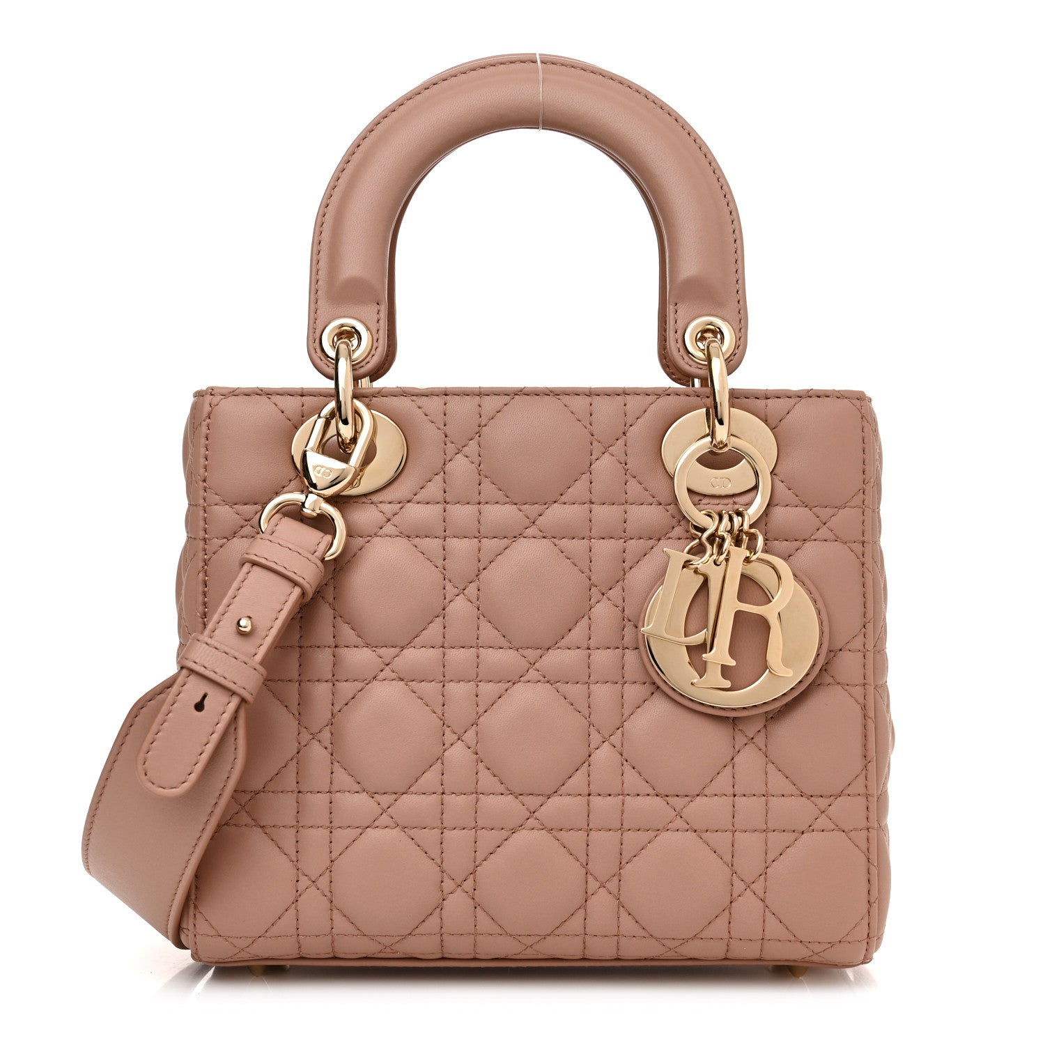 Christian Dior Lambskin Cannage Small My ABC Dior Lady Dior Blush 1 of 11