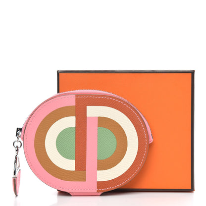 Hermes Epsom Mini In-The-Loop-To-Go Wallet Rose Confetti Terre Battue Sesame Nata Vert Criquet 8 of 8