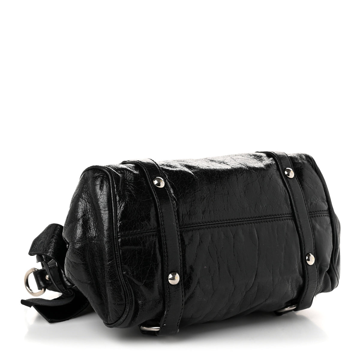 Vitello Lux Mini Bow Bag Black
