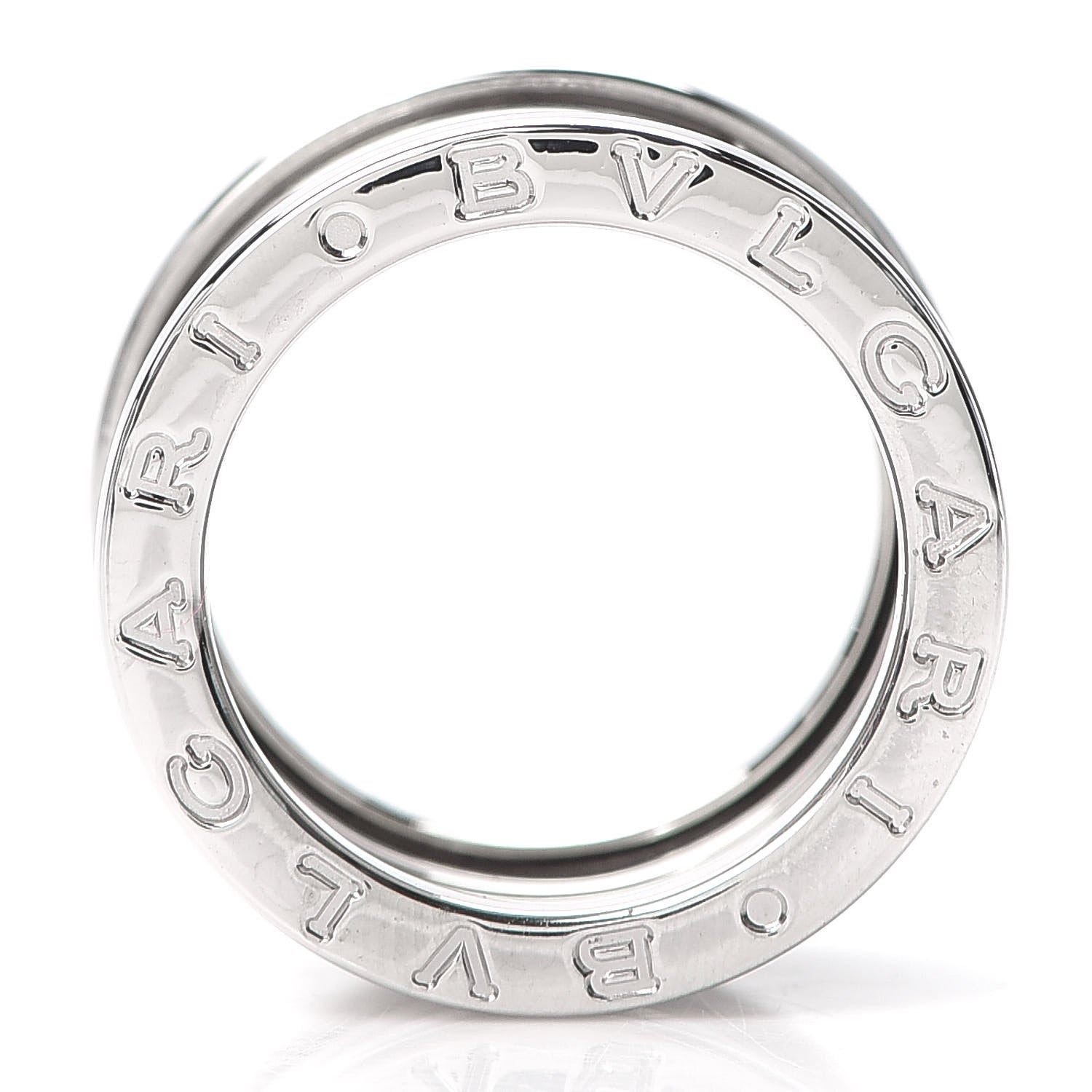 Bulgari 18K White Gold B.Zero1 Four-Band Ring 49 4.75 4 of 6