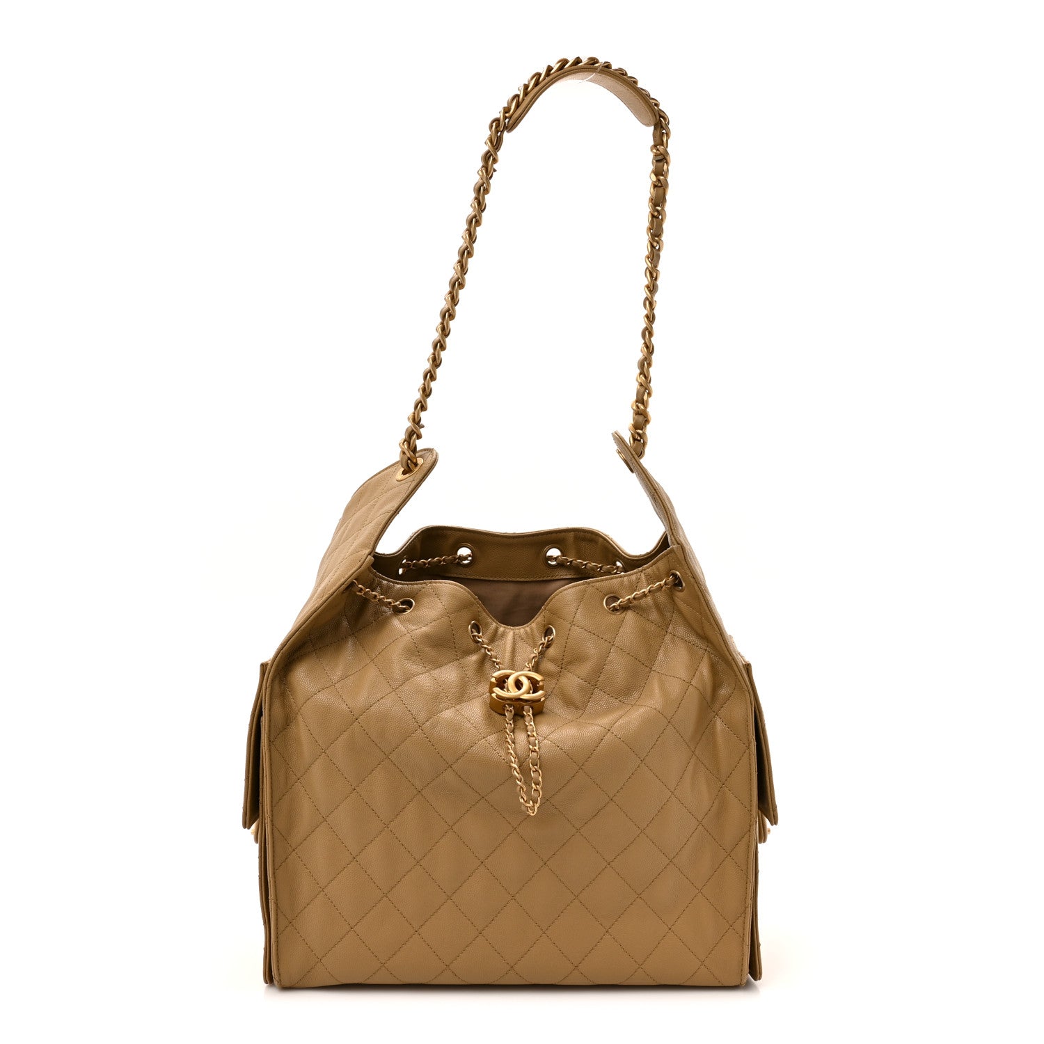 Chanel Caviar Quilted Medium Chanel 25 Handbag Dark Beige 1 of 11