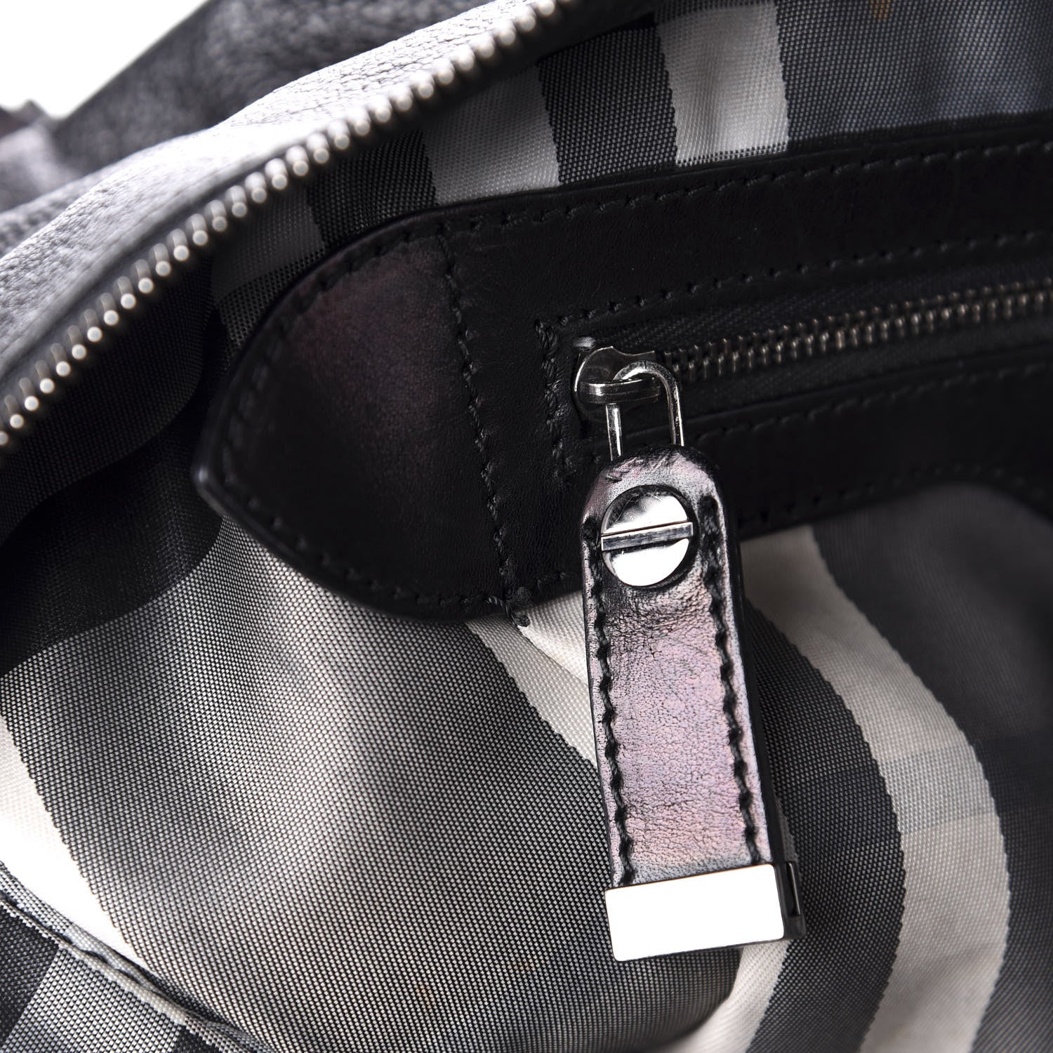 Burberry Calfskin Drawstring Tote Black 8 of 13