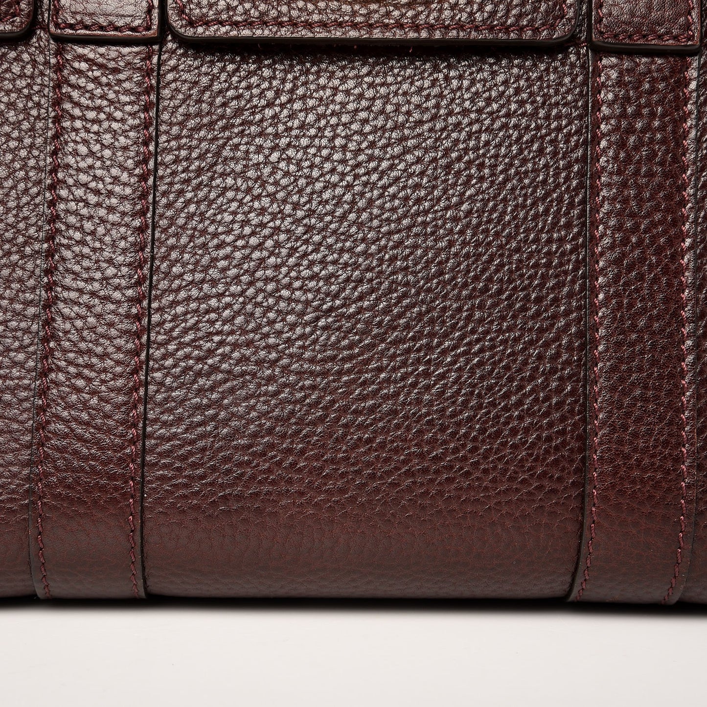 Natural Grain Leather Small New Bayswater Oxblood