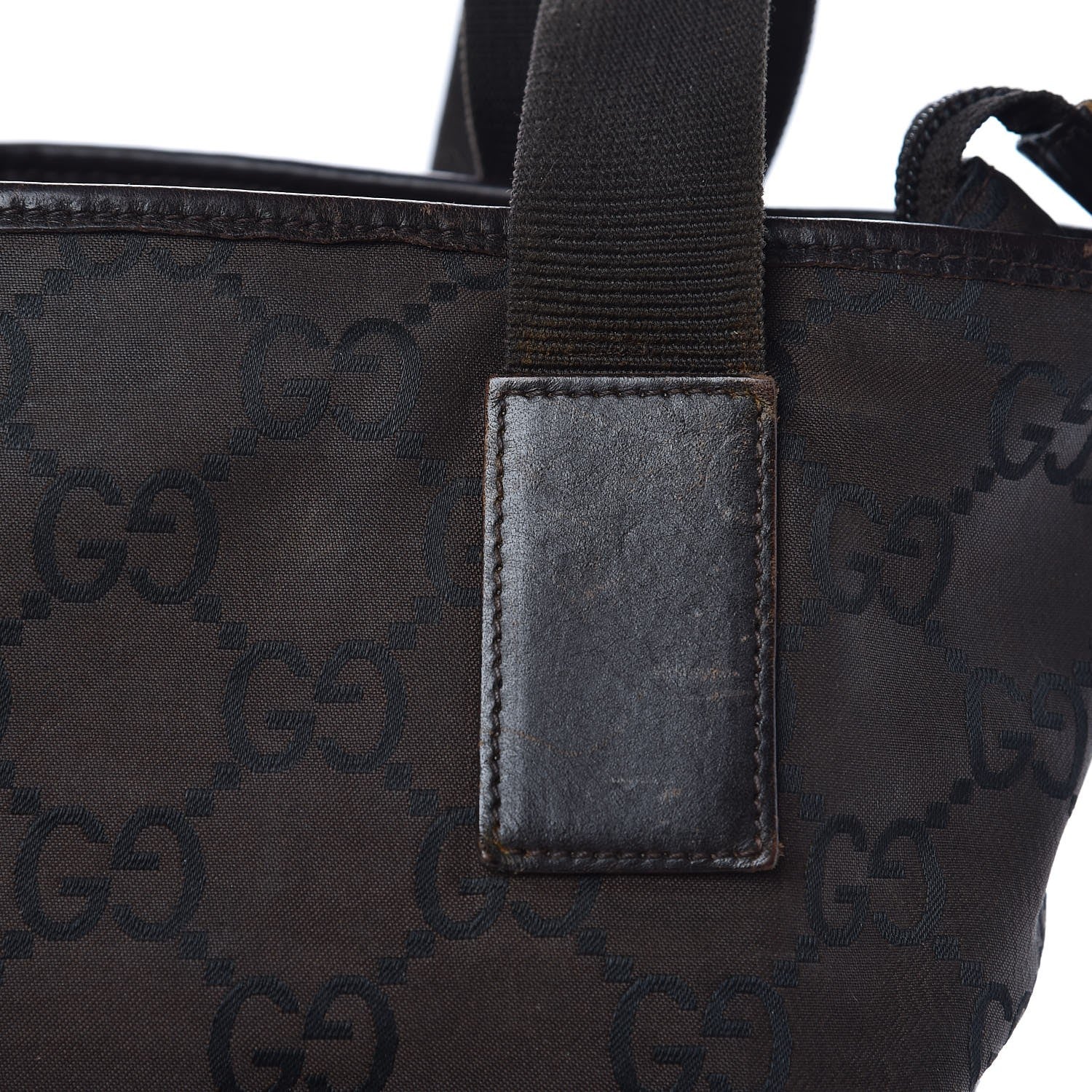 Gucci Nylon Monogram Tote Brown 17 of 17