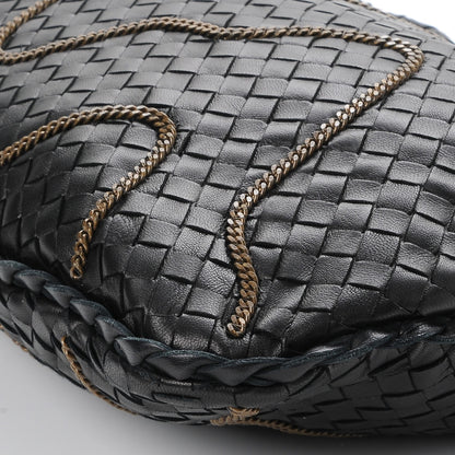 Bottega Veneta Nappa Intrecciato Medium Veneta Chain Hobo Nero Black 10 of 11