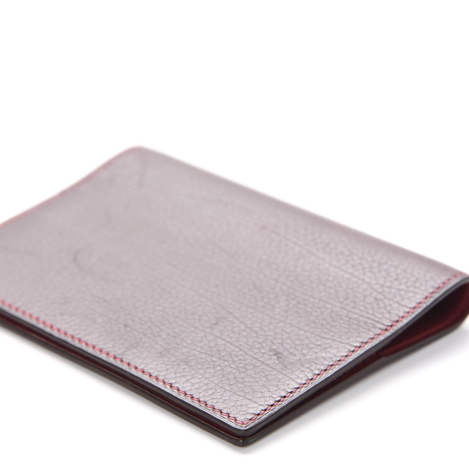 Hermes Veau Rodeo Bi-Color Globe Trotter Agenda Cover PM Havane Rouge Garance 6 of 7