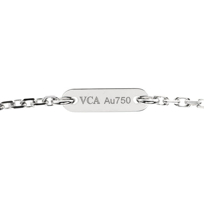 Van Cleef & Arpels 18K White Gold Turquoise Sweet Alhambra Butterfly Pendant Necklace 5 of 7