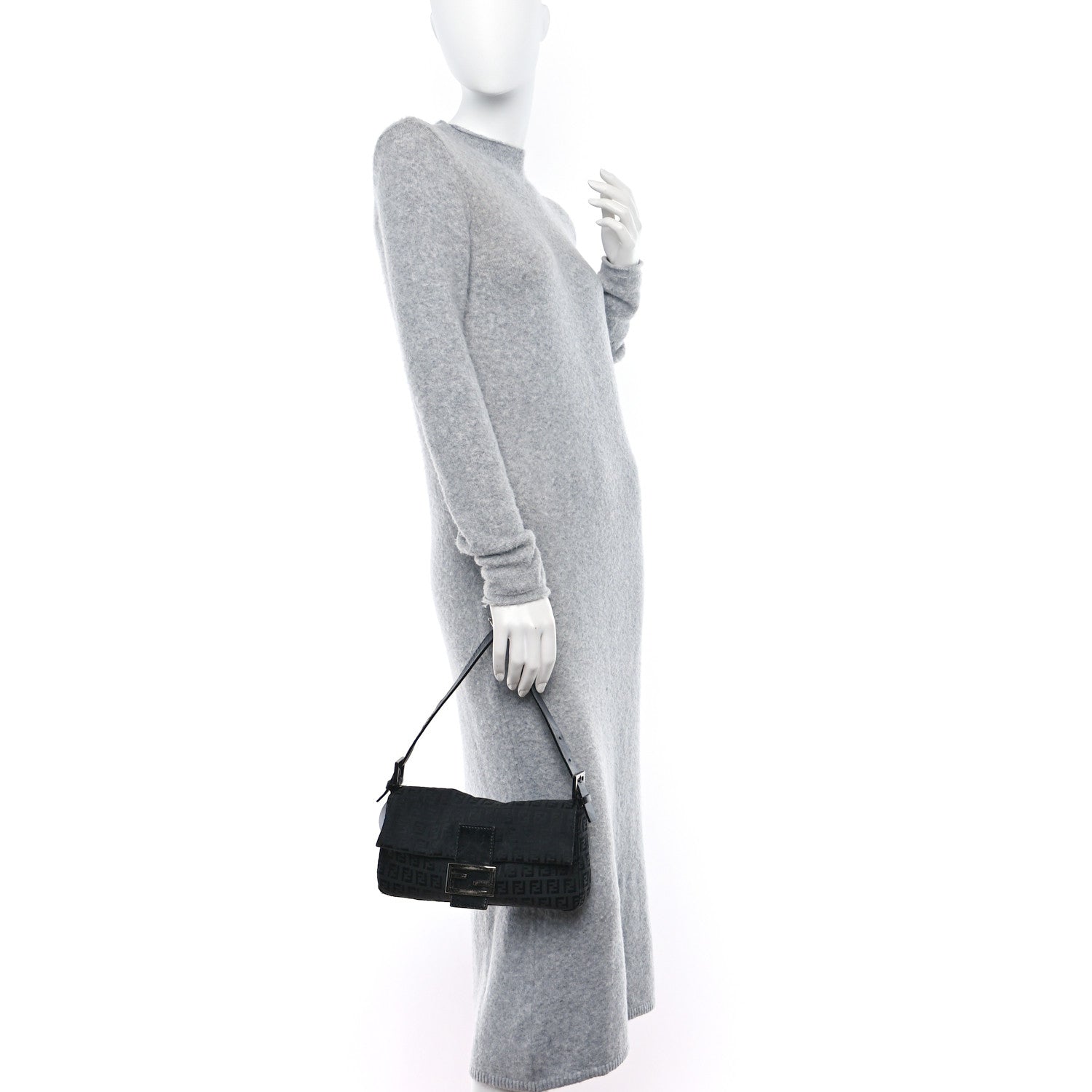 Fendi Zucchino Baguette Black 2 of 10