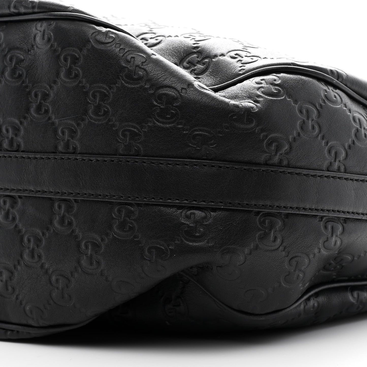 Guccissima Large GG Twins Hobo Black