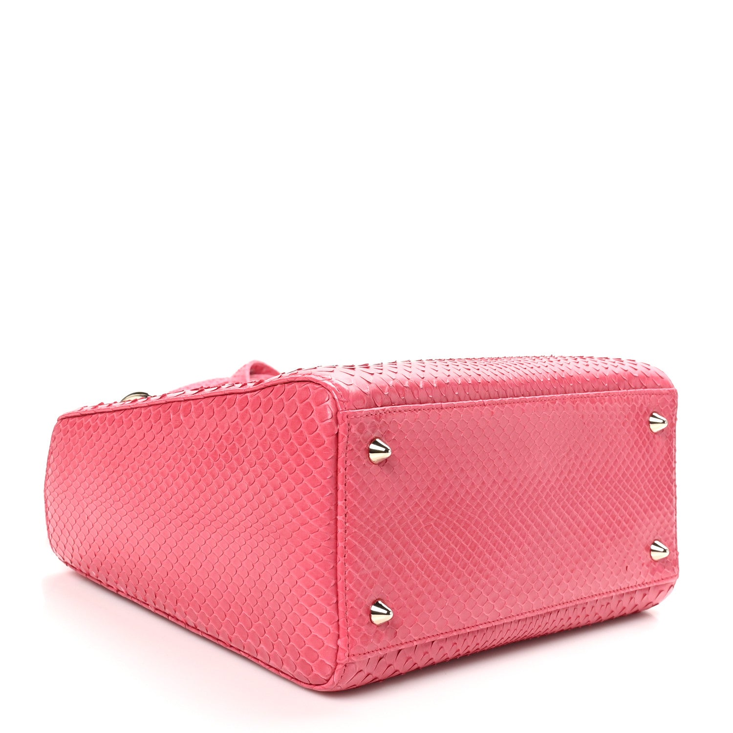 Christian Dior Snakeskin Medium Lady Dior Pink 4 of 10
