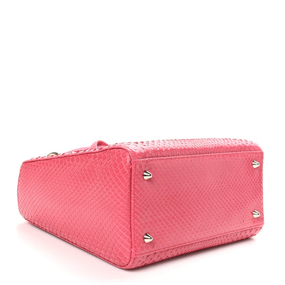 Christian Dior Snakeskin Medium Lady Dior Pink 4 of 10