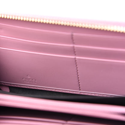 Gucci Guccissima Icon Zip Around Wallet Carmine Rose 6 of 6