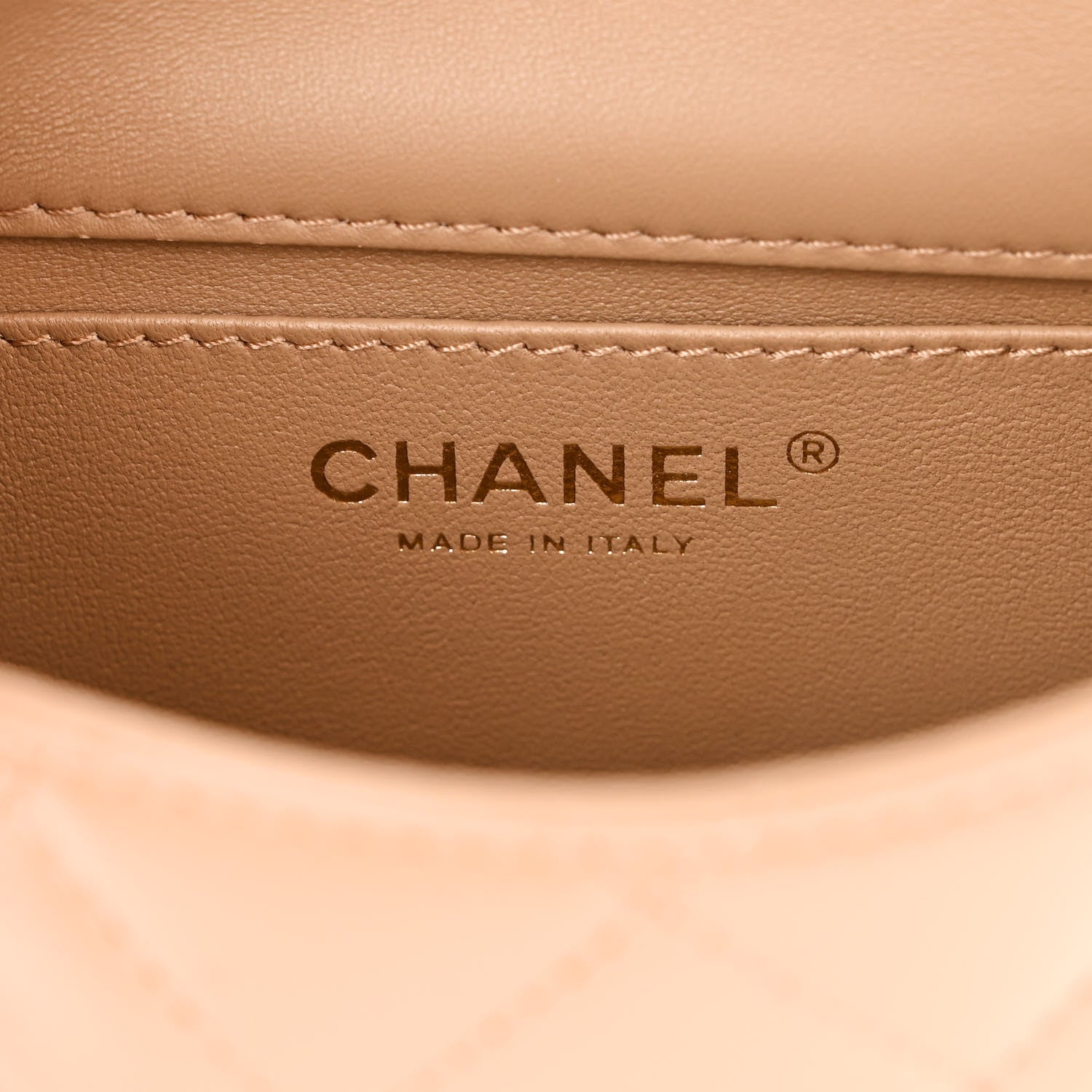 Chanel Lambskin Quilted Mini Heart Charms Flap Beige 6 of 10