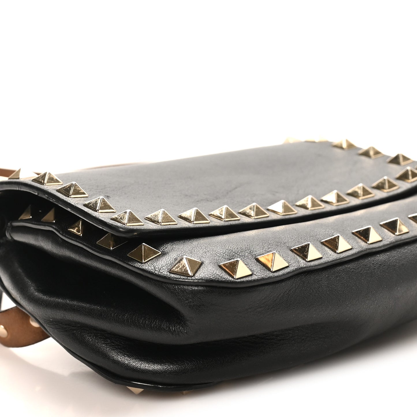 Vitello Rockstud Belt Bag Black