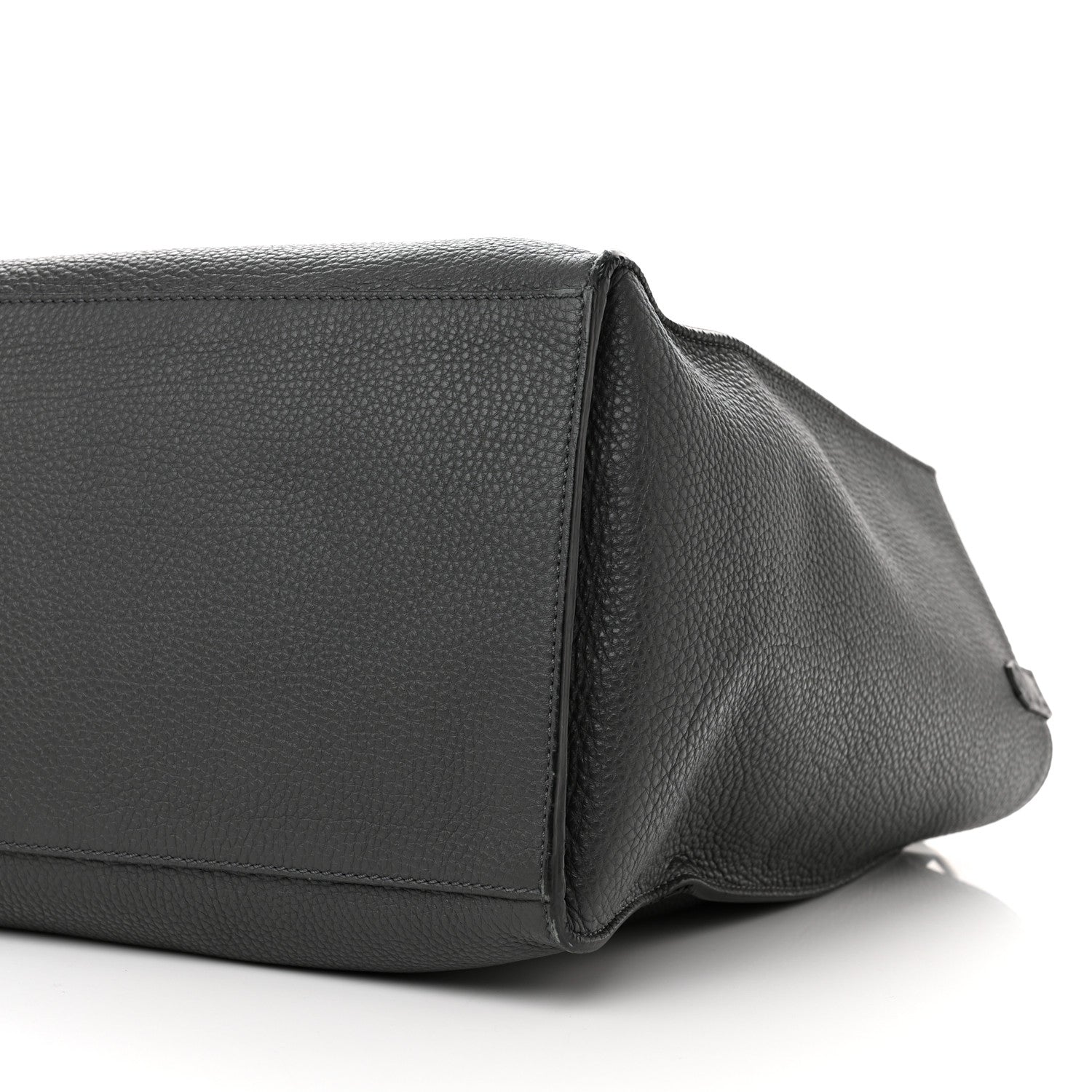 Fendi Calfskin Romano Selleria Faces No Words Emoticon Bag Asfalto 9 of 9
